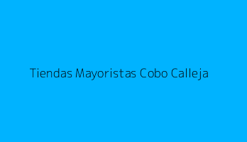 Tiendas Mayoristas Cobo Calleja